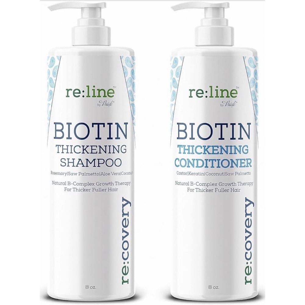 Re:line Biotin Thickening Shampoo & Conditioner Hair Growth Set 8‎ oz